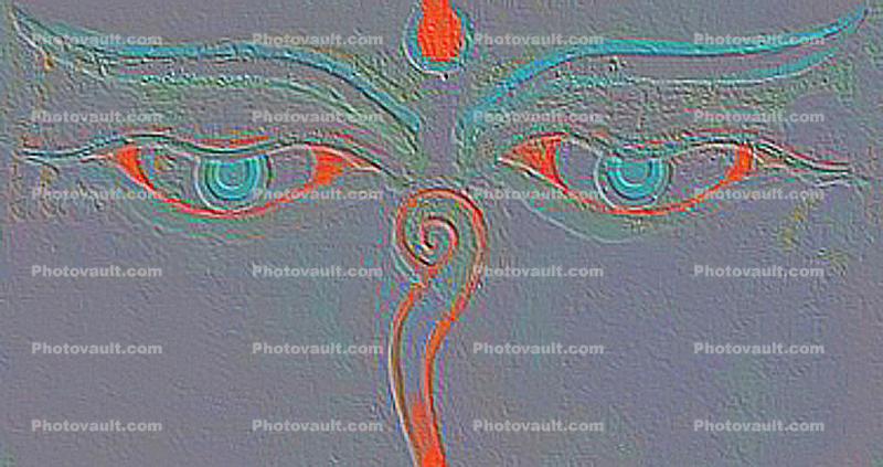 Buddha Eye, Statue, Buddha's Eyes