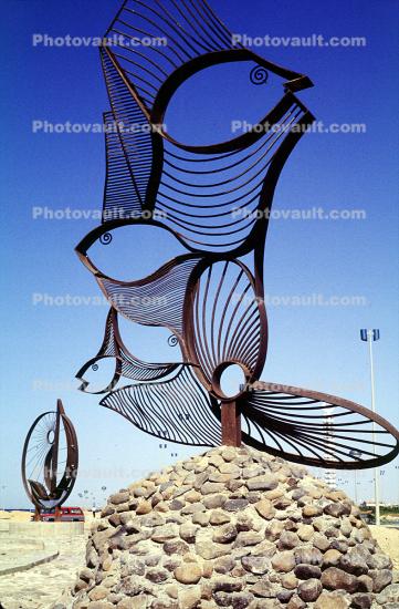 The Fisherman's Net, sculpture, landmark, Corniche, Jeddah, Saudi Arabia