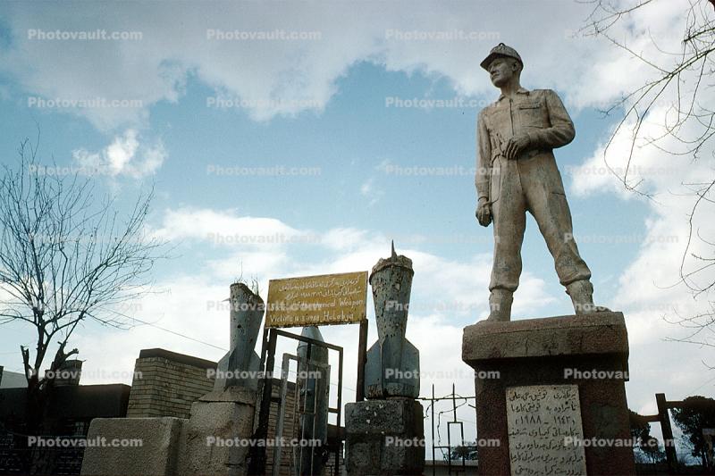 Bomb Shells, Halabja poison gas attack Memorial, massacre, Halabcheh, Kurdistan