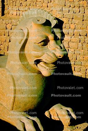 Lion Dragon Sculpture, Persepolis, 1950s