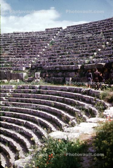 Amphitheatre, ruins, Jerash, Gerasa of Antiquity, Greco-Roman city of Gerasa, Jordan