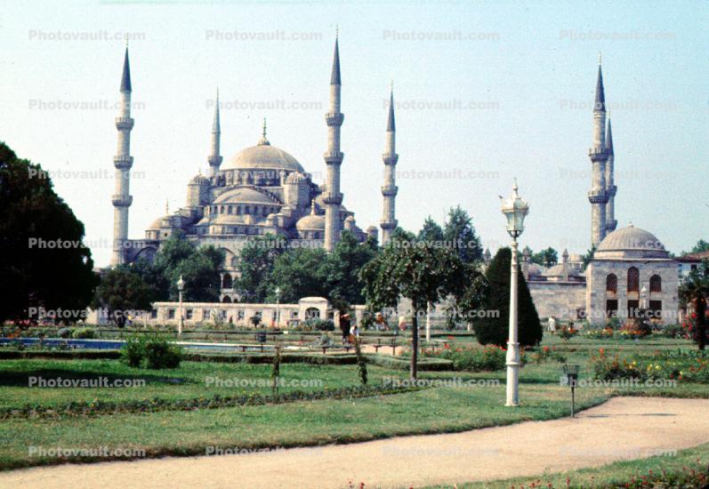 Istanbul, Blue Mosque, Sultanahmet Mosque, famous landmark, building
