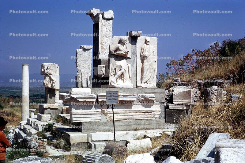 Roman Baths, Ruins, bar-Relief, Ephesus
