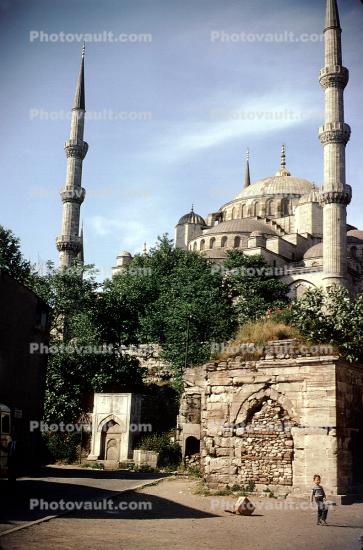 Minaret, Mosque, landmark, Istanbul