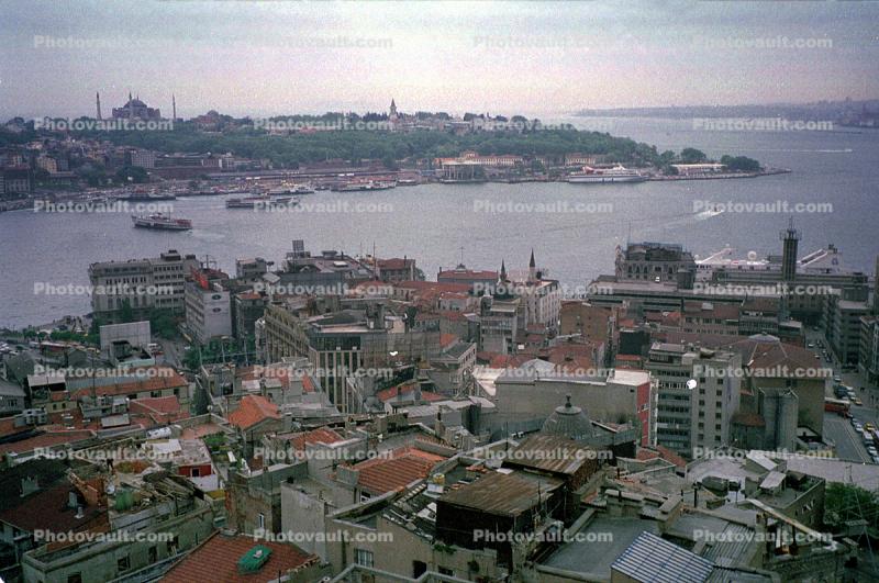 Bosphorus Strait, cityscape, buildings, Istanbul, Turkey