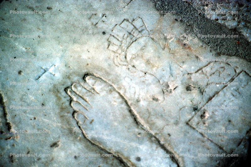 Directory to the Brothel, feet, foot, Ephesus, Turkey