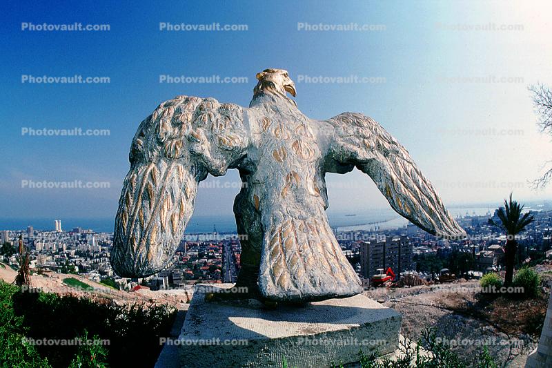 Eagle Sculpture, Statue, Baha'i Shrine and Gardens, Headquarters, Haifa