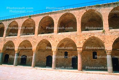 Khan Al-Umdan Ottoman, (Inn of the Pillars), Acre, Akko