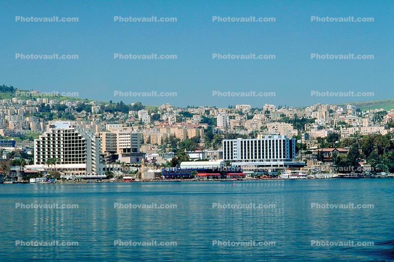 Cityscape, shore, shoreline, skyline, Tiberias, Sea of Galilee 