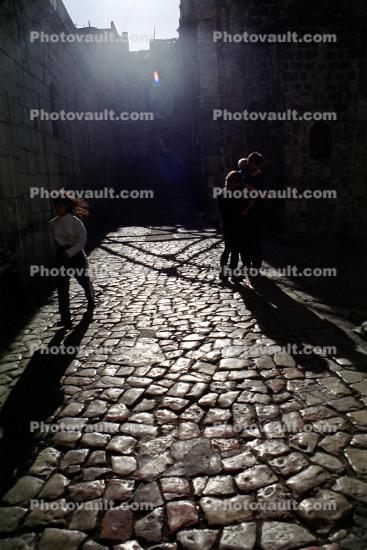 cobblestone street, The Old City Jerusalem