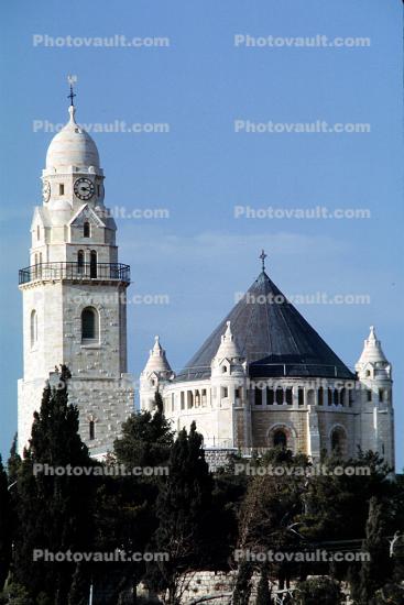 Church of the Dormition of the Virgin Mary, The bell tower of Dormition Abbey, Mount Zion, Jerusalem