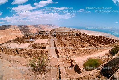 Ruins, Masada, Dead Sea