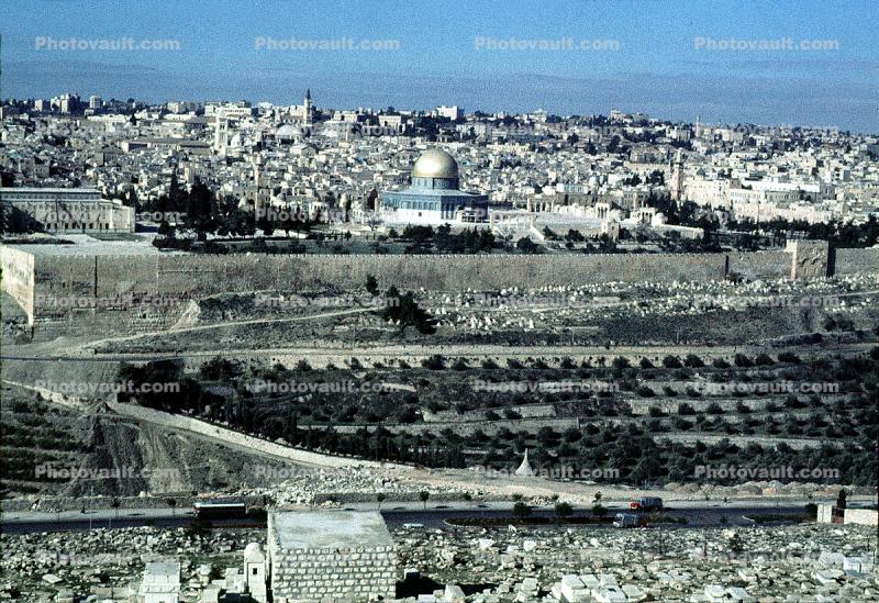 Dome of the Rock, Temple Mount, Old City of Jerusalem, The Old City, skyline, cityscape