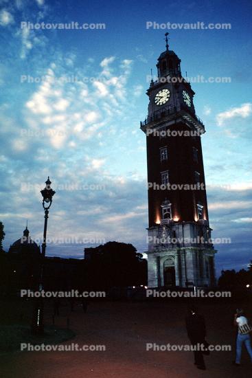 Clock Tower, Buenos Aires, outdoor clock, outside, exterior, building