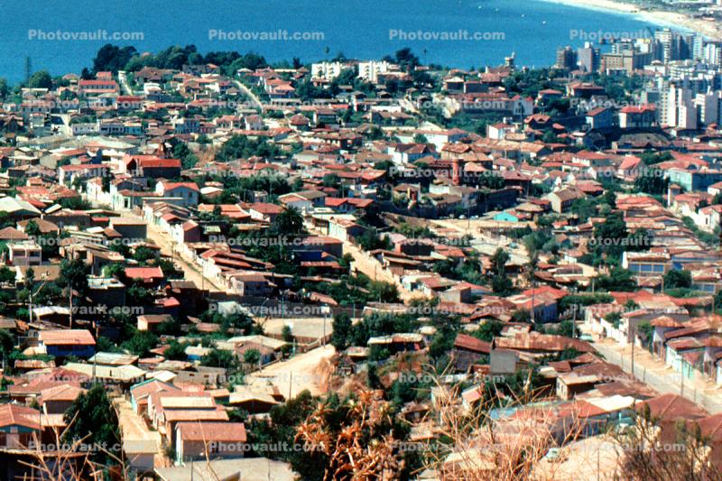 Homes, Houses, Valparaiso, Pacific Ocean