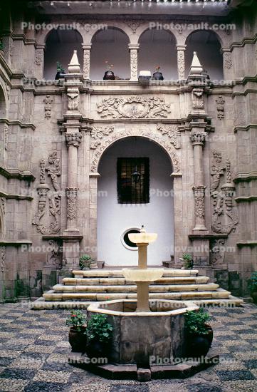 Water Fountain, aquatics, steps, altar