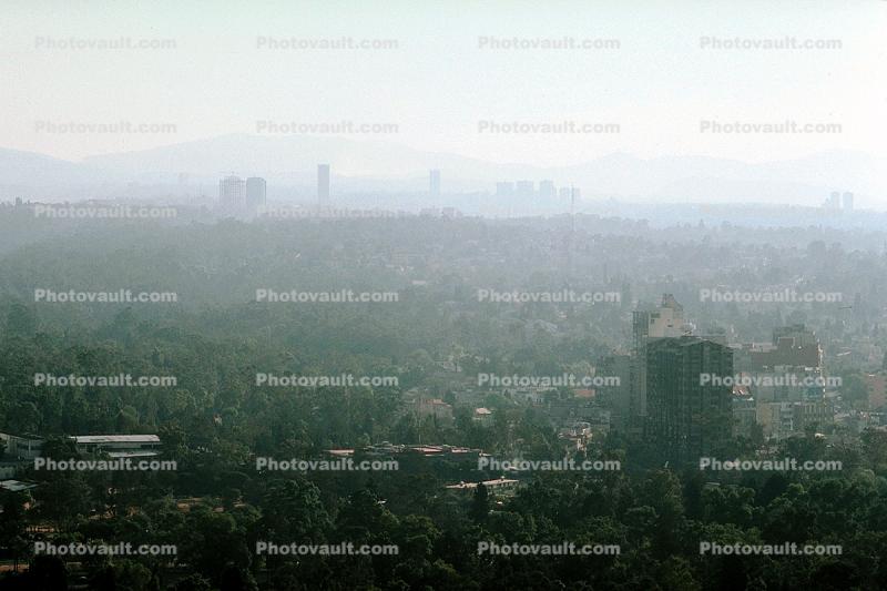 smog, haze, Skyline, cityscape, buildings, Dystopia