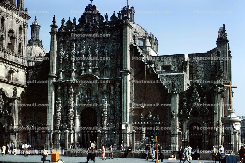 Cathedral of Mexico, The Metropolitan Cathedral of the Assumption of Mary of Mexico City, Catedral Metropolitana de la Asuncion de Maria, March 1967, 1960s
