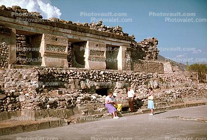 Main Gate to the Tomb, Mixtec Ruins, Mitla, 1950s