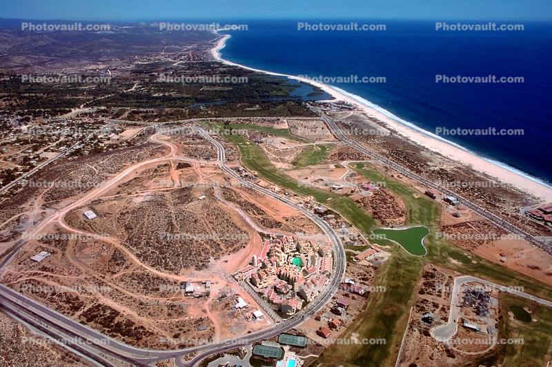 Paseo Finisterra, Campo de Golf Fonatur, Shoreline, Coastline, Beach, Roads, Pacific Ocean, San Jose Del Cabo
