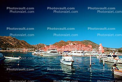 Harbor, Boats, Docks, Building, Hotel, Cabo San Lucas