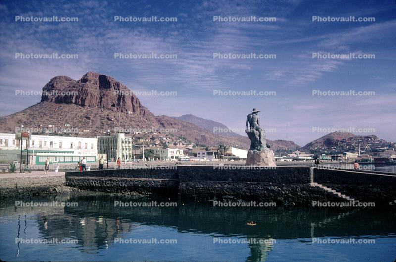 The "El Pescador" monument, a statue of a fisherman, Guaymas, Sonora