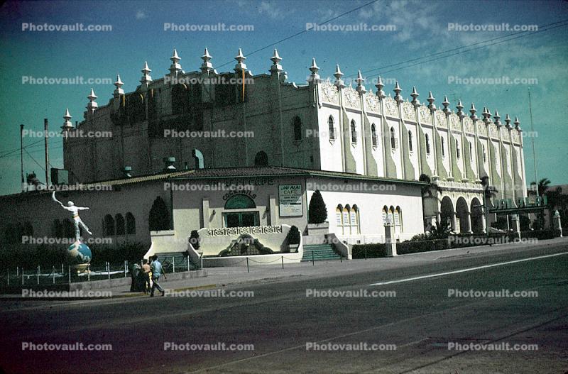 Jai Alai, Tijuana, August 1954, 1950s, landmark building