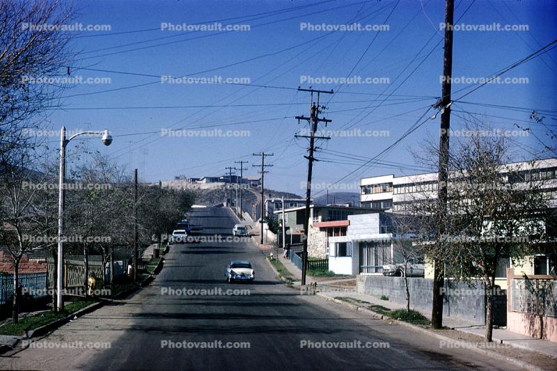 Ciudad de Juarez, Chihuahua, cars, automobiles, vehicles, December 1963, 1960s