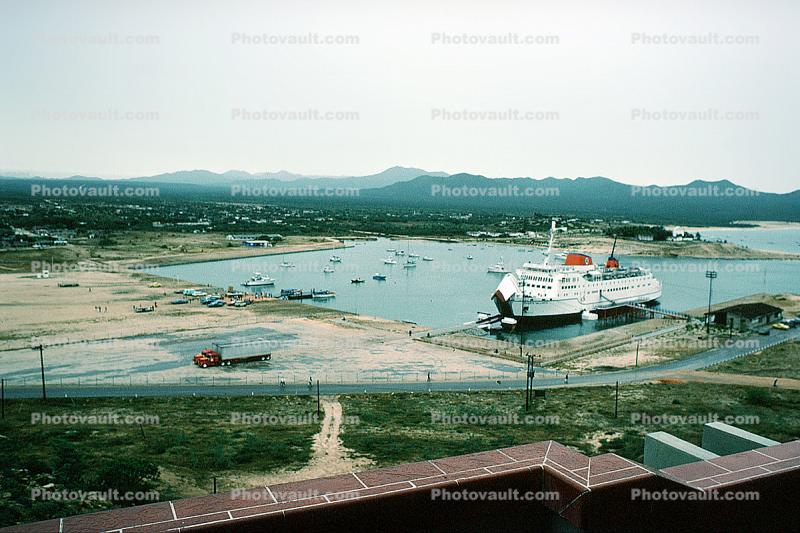 Ferry Boat, Ship, Mazatlan, Sinaloa, October 1976, 1970s