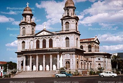 Cathedral of Santiago, landmark, Managua, 1950s
