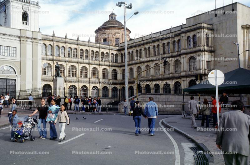 La Candelaria, Plaza de Bolivar, downtown, Bogota, city