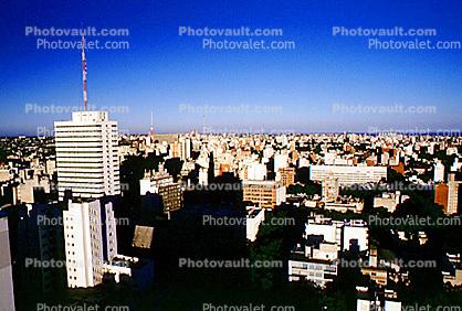 downtown, office, building, skyscraper, highrise, skyline, Montevideo