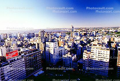 downtown, office, building, skyscraper, highrise, skyline, Montevideo