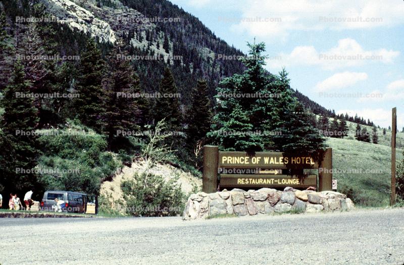 Signage, Sign, Prince of Wales Hotel, Waterton Lakes National Park