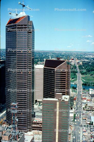 Buildings, skyscraper, Calgary