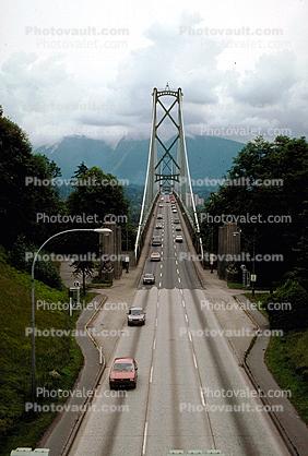 Vancouver, Lions Gate Bridge, First Narrows Bridge, Highways 99 and 1A, suspension bridge