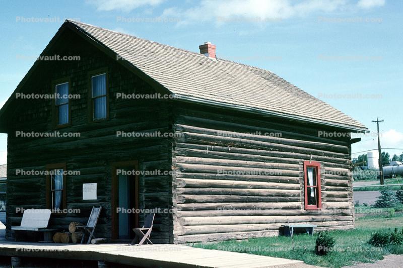 Log Cabin, Building, Walter Wright Pioneer Village, Dawson Creek