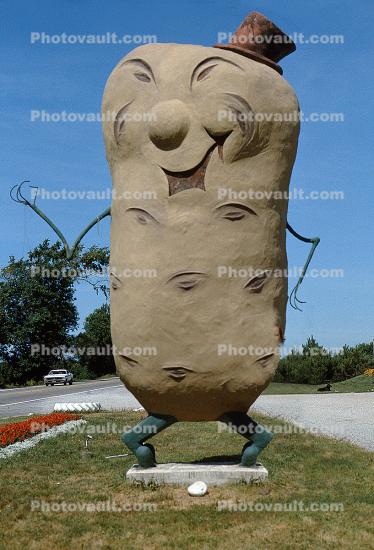 Harvey's Big Potato Man, Giant Spud, Statue, Icon, Fredricton