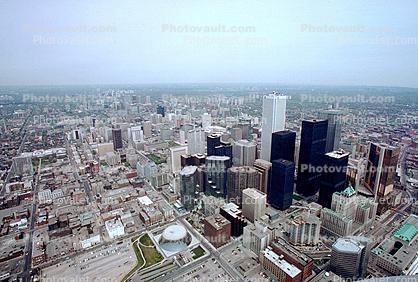 Toronto Skyline, buildings, Cityscape, skyscrapers, 4 May 1985