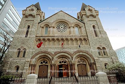 St Andrew's Presbyterian Church building, Romanesque Revival, Downtown, 4 May 1985