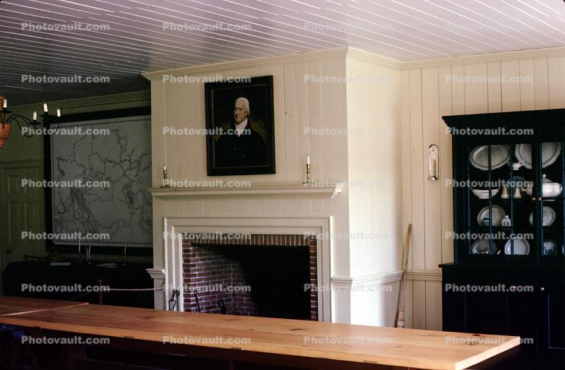Fireplace, Eating Hall, Old Fort William, August 1983
