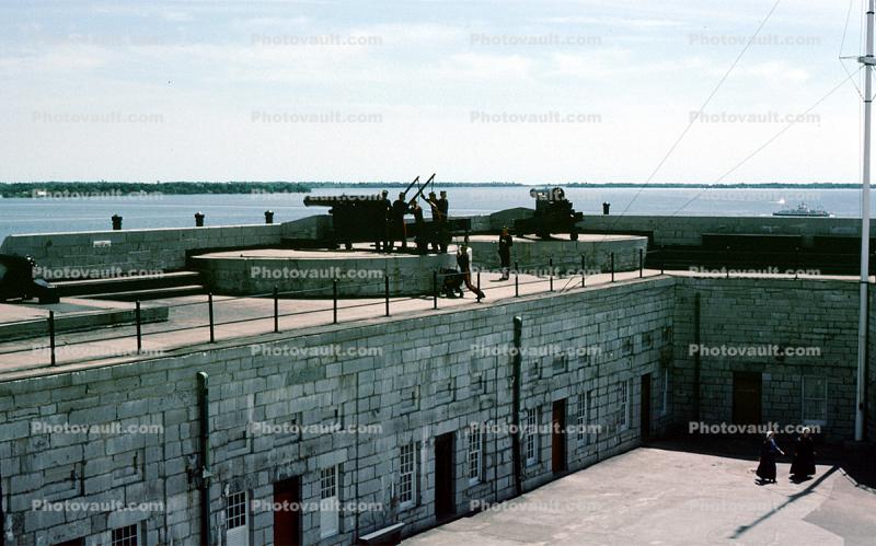 Cannons, Fortified Walls, Old Fort Henry, Kingston, June 1989