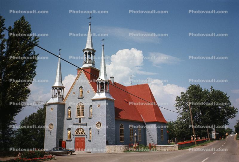 Gaspe Church, building, June 1964, 1960s
