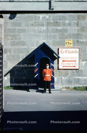 soldier, guard, guardhouse, RCMP, La Citadelle, Quebec City