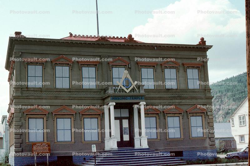 Carnegie Library, Masonic Lodge, building, Dawson City