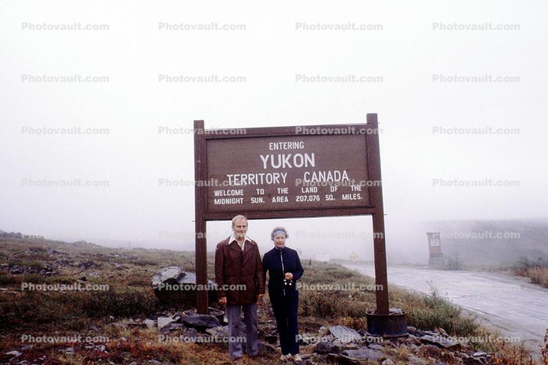 Entering Yukon Territory, Canada
