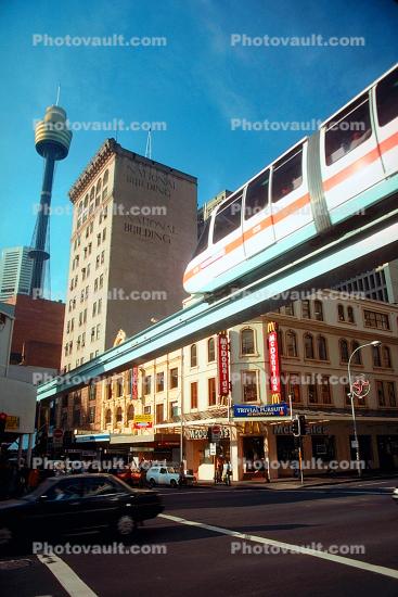Monorail Train, The Sydney Tower, (AMP Tower), Centrepoint, Observation and communications tower