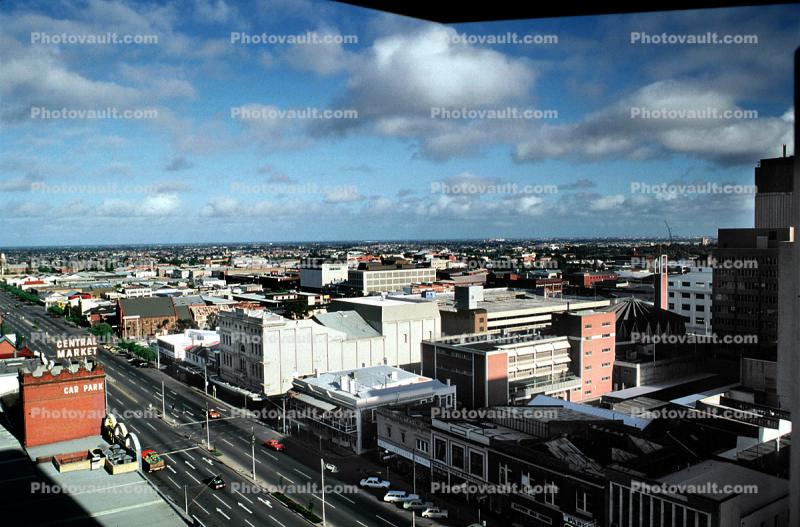 Buildings, street, clouds, Adelaide
