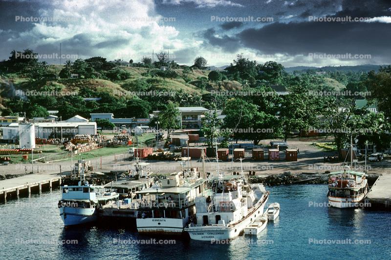 Docks, boats, Harbor, Guadalcanal