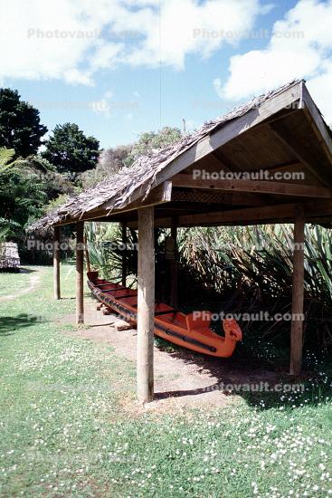 Dugout Boat, Maori Village, Coromandel Peninsula